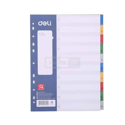 DELI-დელი A4 დივაიდერი 10-გვერდიანი E5724